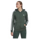 Adidas Γυναικεία ζακέτα Essentials Fleece 3-Stripes Full-Zip Hoodie